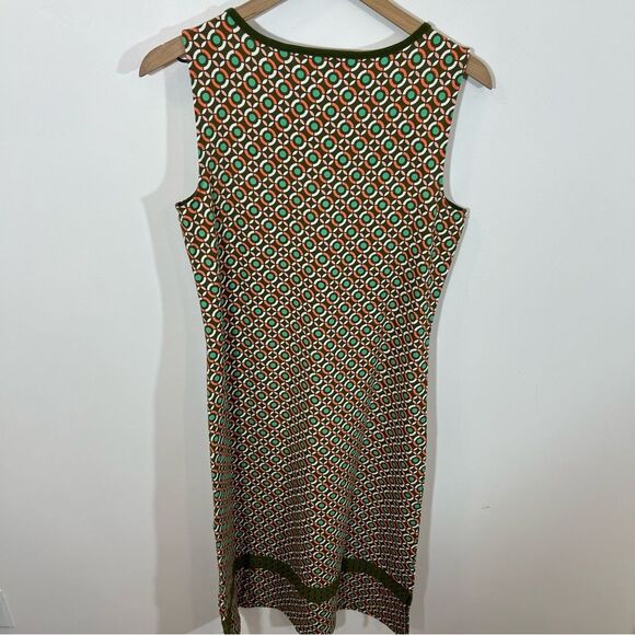 NWOT C. Wonder Regular Printed Knit Midi Dress in Olive | Size S - Picture 13 of 15